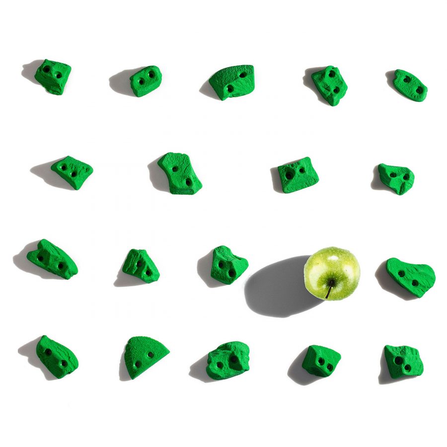 Chwyty wspinaczkowe Tiny Crusher 3, 18 szt. w zestawie, średnie, imitacja skały